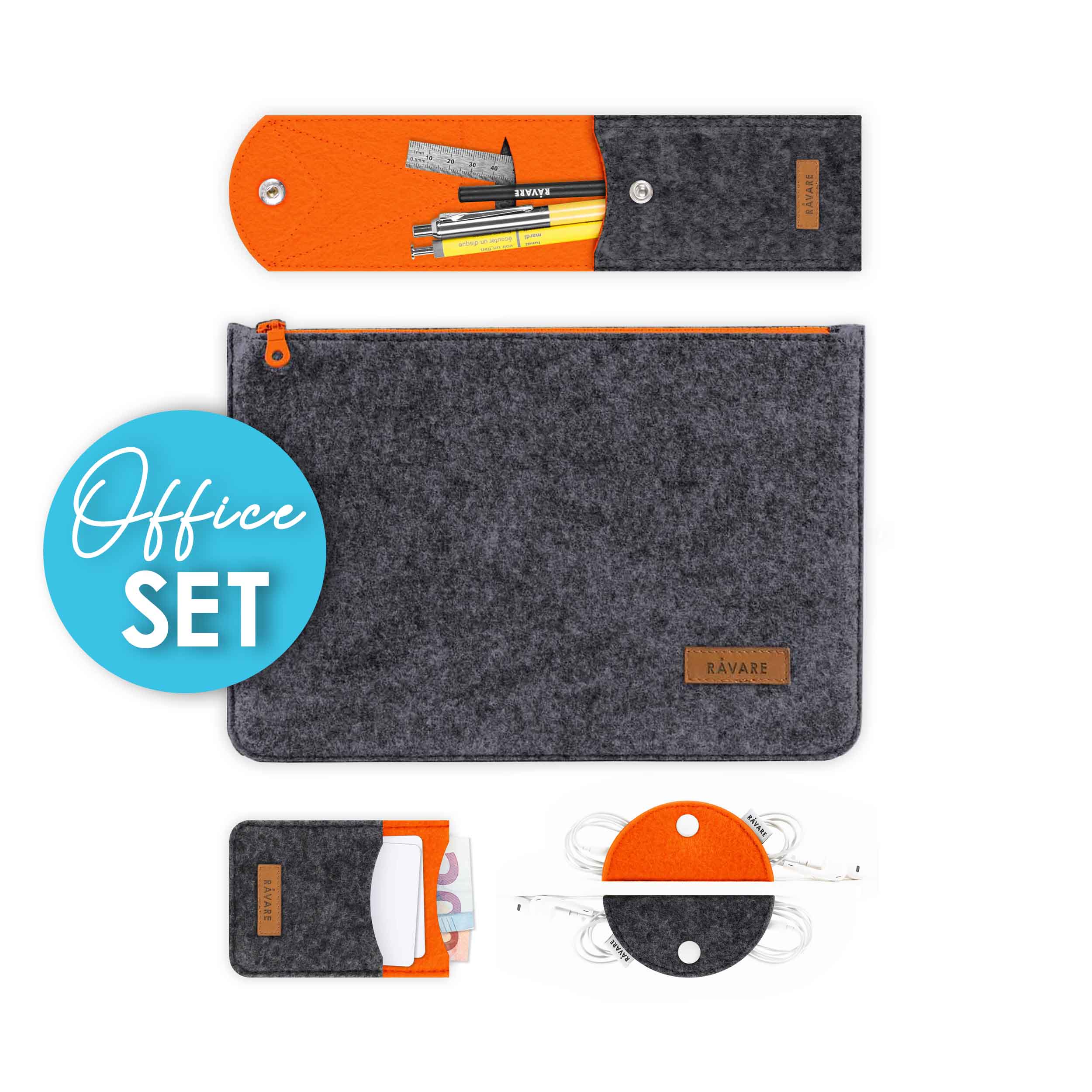 set-office-orange.jpg Produktset OFFICE dunkelgrau-orange – Bild 1